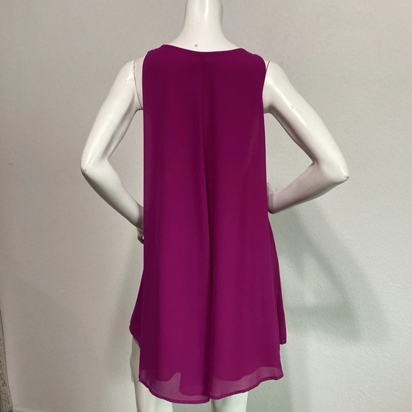 4SI3NNA Magenta Cape Back Swing Dress - Size S - Picture 6 of 14